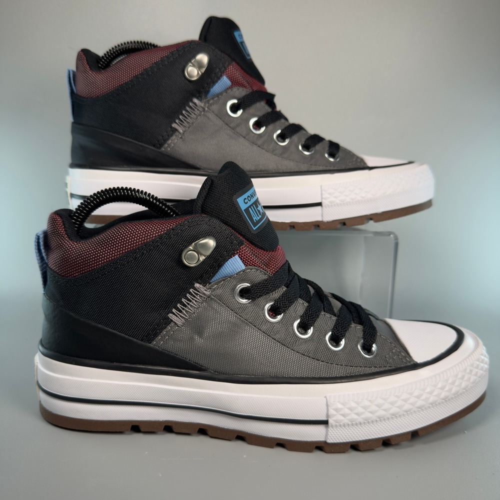 Converse Chuck Taylor All Star Street Womens 7.5 7 1/2 Sneaker Boot Gray Black